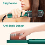 2-in-1 Hair Straightener Comb for Women & Men | Fast Hair Styling Brush