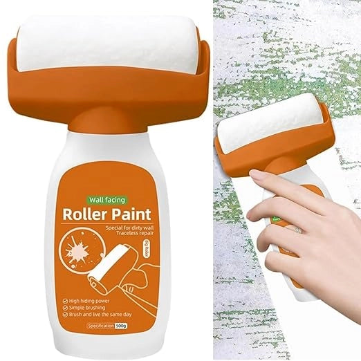 2-in-1 Wall Repair Roller Paint | Instantly Cover Cracks, Marks & Stains