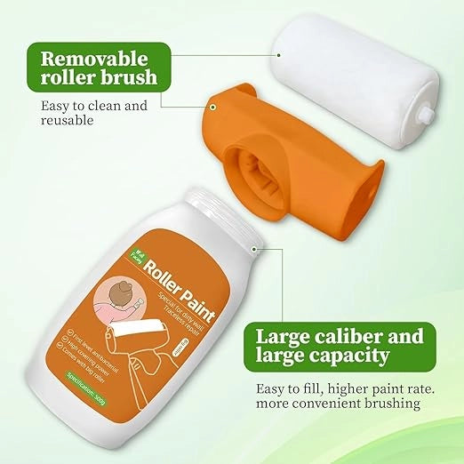 2-in-1 Wall Repair Roller Paint | Instantly Cover Cracks, Marks & Stains