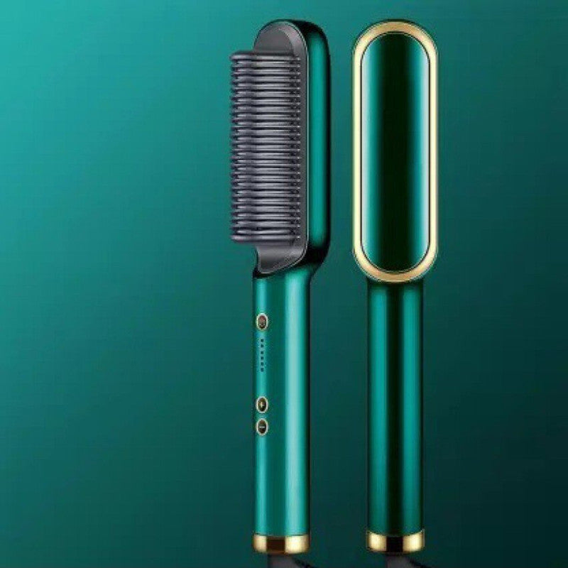 2-in-1 Hair Straightener Comb for Women & Men | Fast Hair Styling Brush