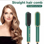 2-in-1 Hair Straightener Comb for Women & Men | Fast Hair Styling Brush